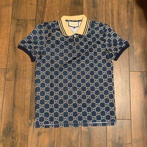 GG Men's polo shirt monogram M slim fit